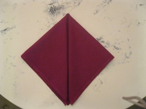 folding napkins